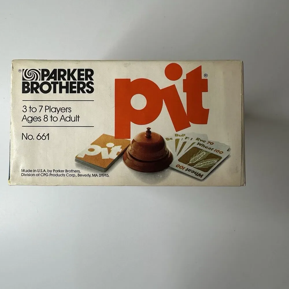 Vintage 1981 Pit Parker Brothers‎ Game BOX ONLY Replacement No.661